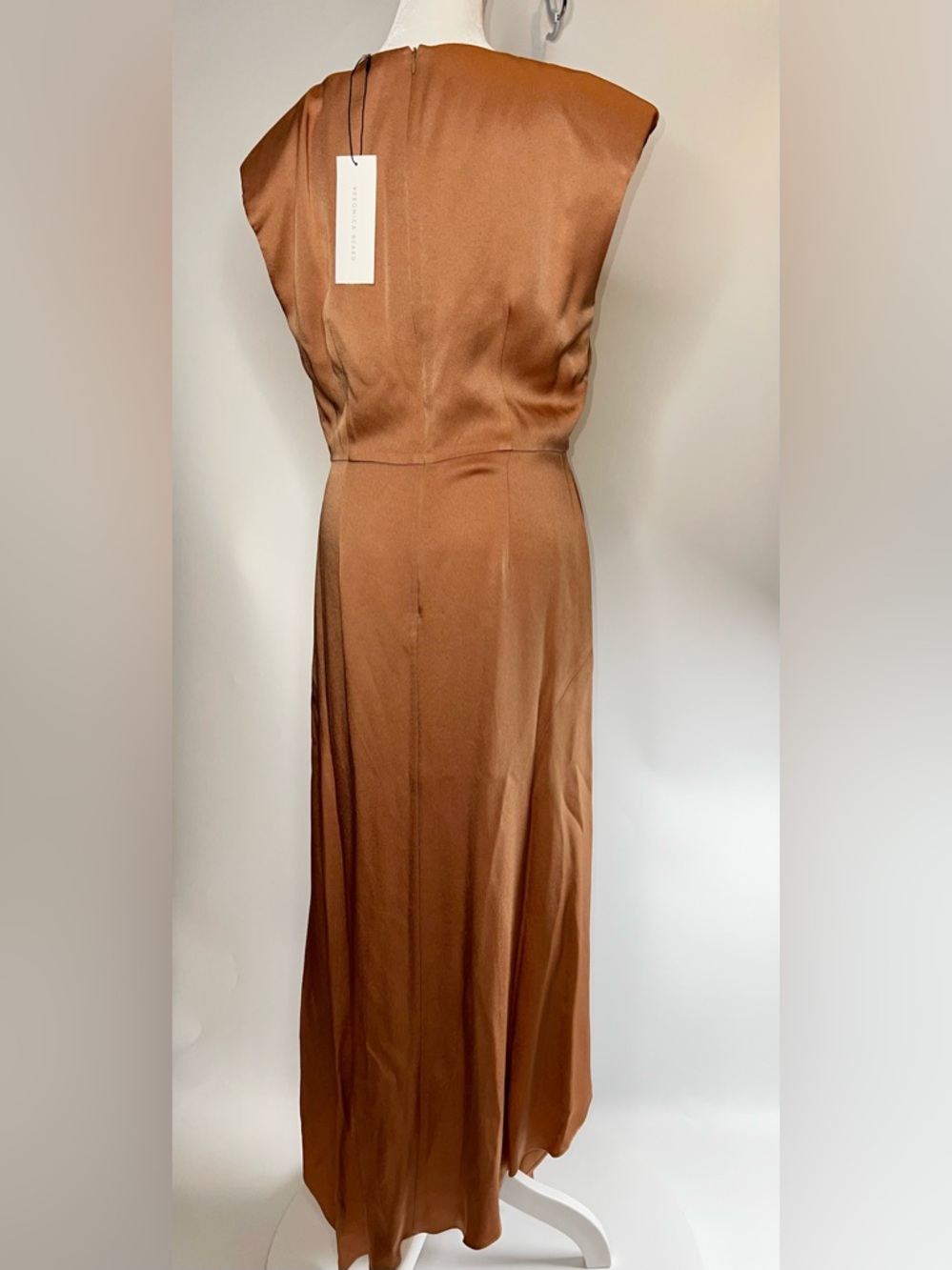 🧡NWT VERONICA BEARD PEONY DRESS IN COLOR CHAI SIZE 8 - Picture 8 of 17